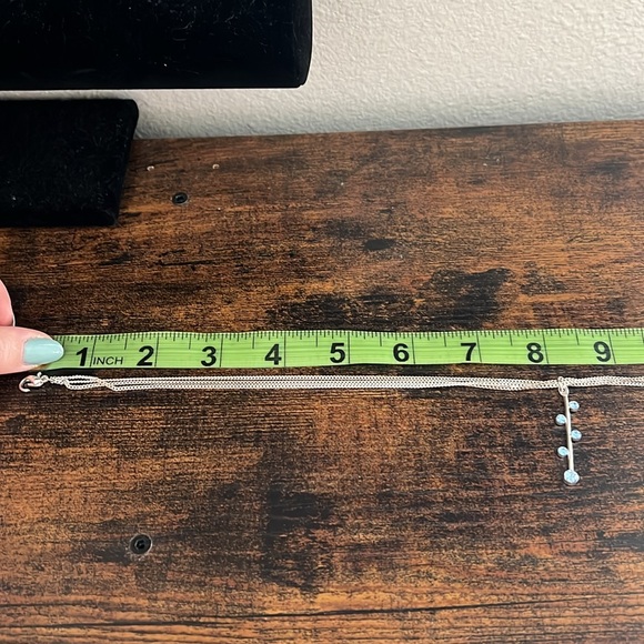 Silver and Blue Necklace - Picture 8 of 10